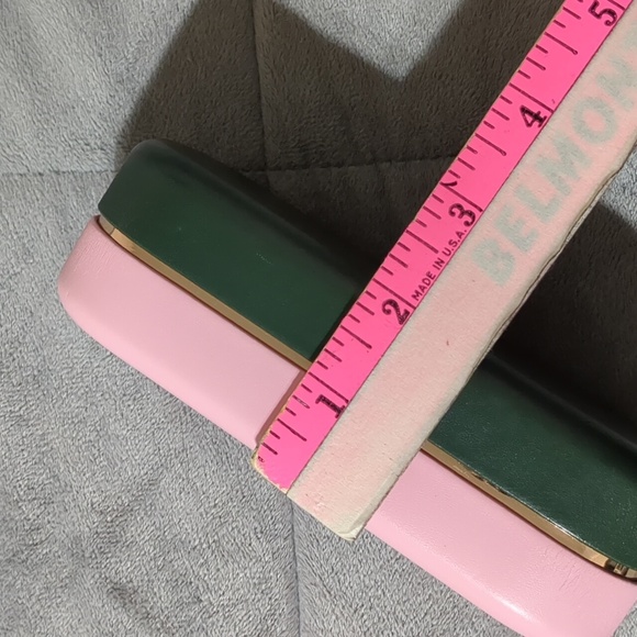 Kate Spade hard eye glasses case in pink & green - Picture 9 of 9